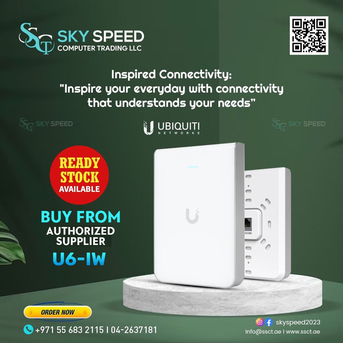 Ubiquiti UniFi 6 In-Wall (U6-IW)